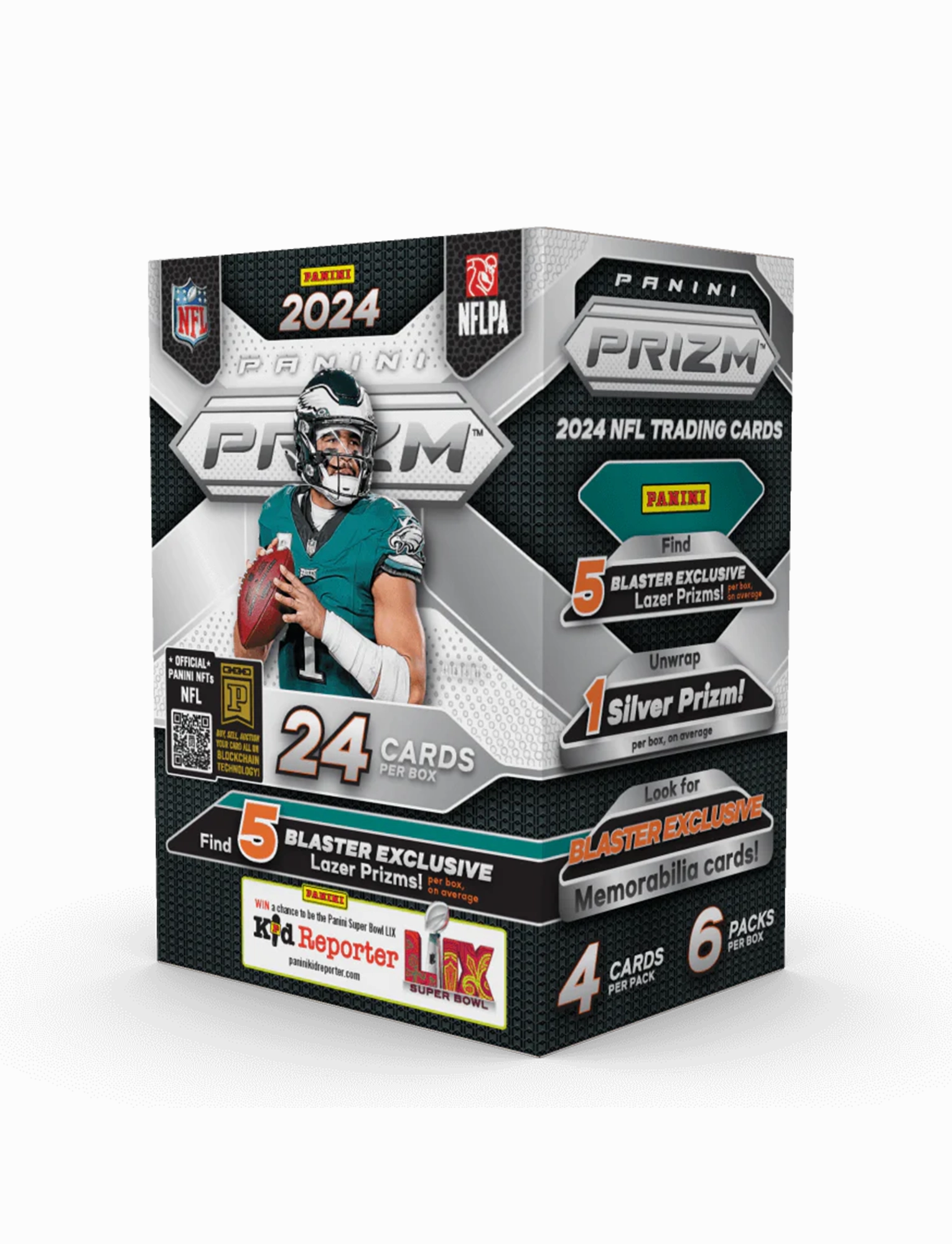 2024 Panini NFL Prizm Football Trading Card Blaster Box
