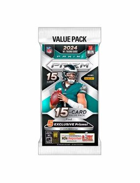 2024 Panini NFL Prizm Football Trading Card Value Fat Pack
