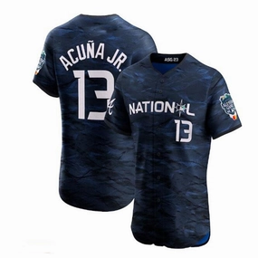 #13 Ronald Acu???a Jr. National League 2023 All-Star Game Vapor Premier Elite Player Jersey - Royal Baseball Jerseys