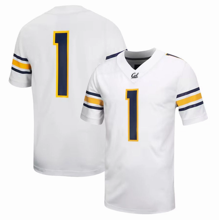 #1 C.Bears Untouchable Football Jersey  White American College Jerseys