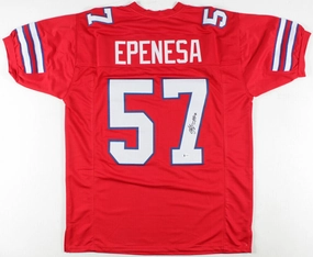A. J. Epenesa Signed Buffalo Bills Jersey (Beckett COA) 2020 2nd Round Draft Pck