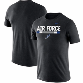 Air Force Falcons NCAA UK Medium Nike Team DNA Legend Performance T-Shirt - Black