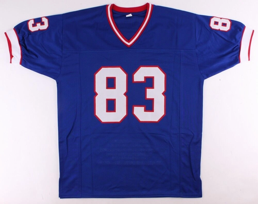 Andre Reed Signed Buffalo Bills Career Stat Jersey (MAB Hologram) 7??Pro Bowl W.R