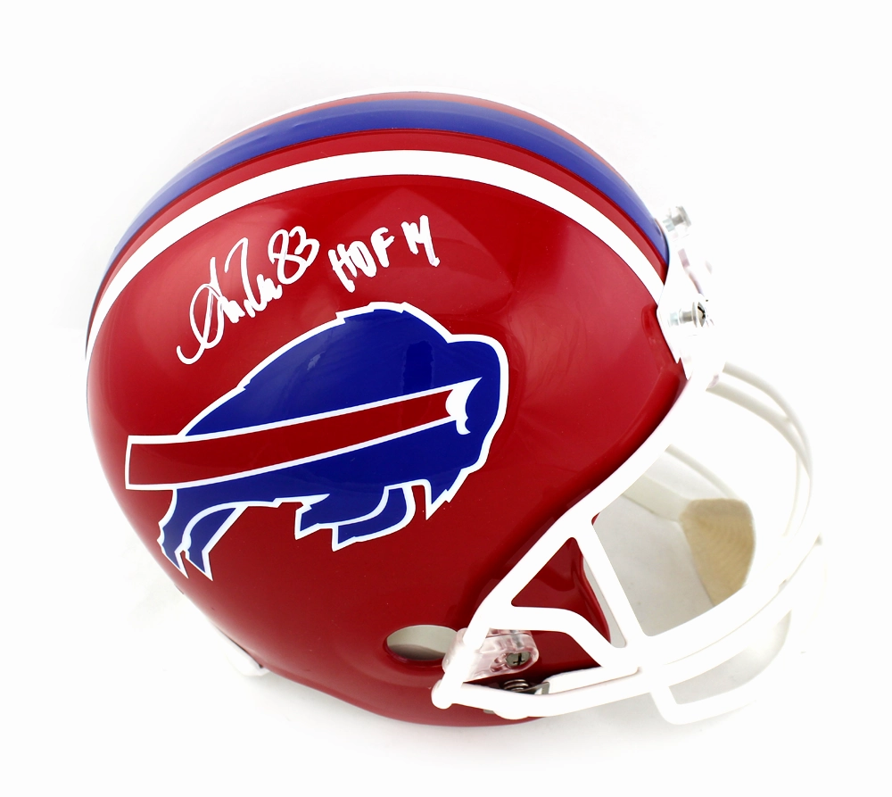 Andre Reed Signed Buffalo Bills Full-Size Helmet Inscribed "HOF 14" (CAS COA) WR