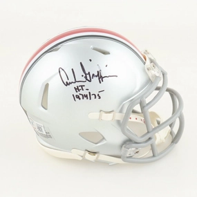 Archie Griffin Signed Ohio State Buckeyes Mini Helmet Inscribed "H.T. 1974/1975