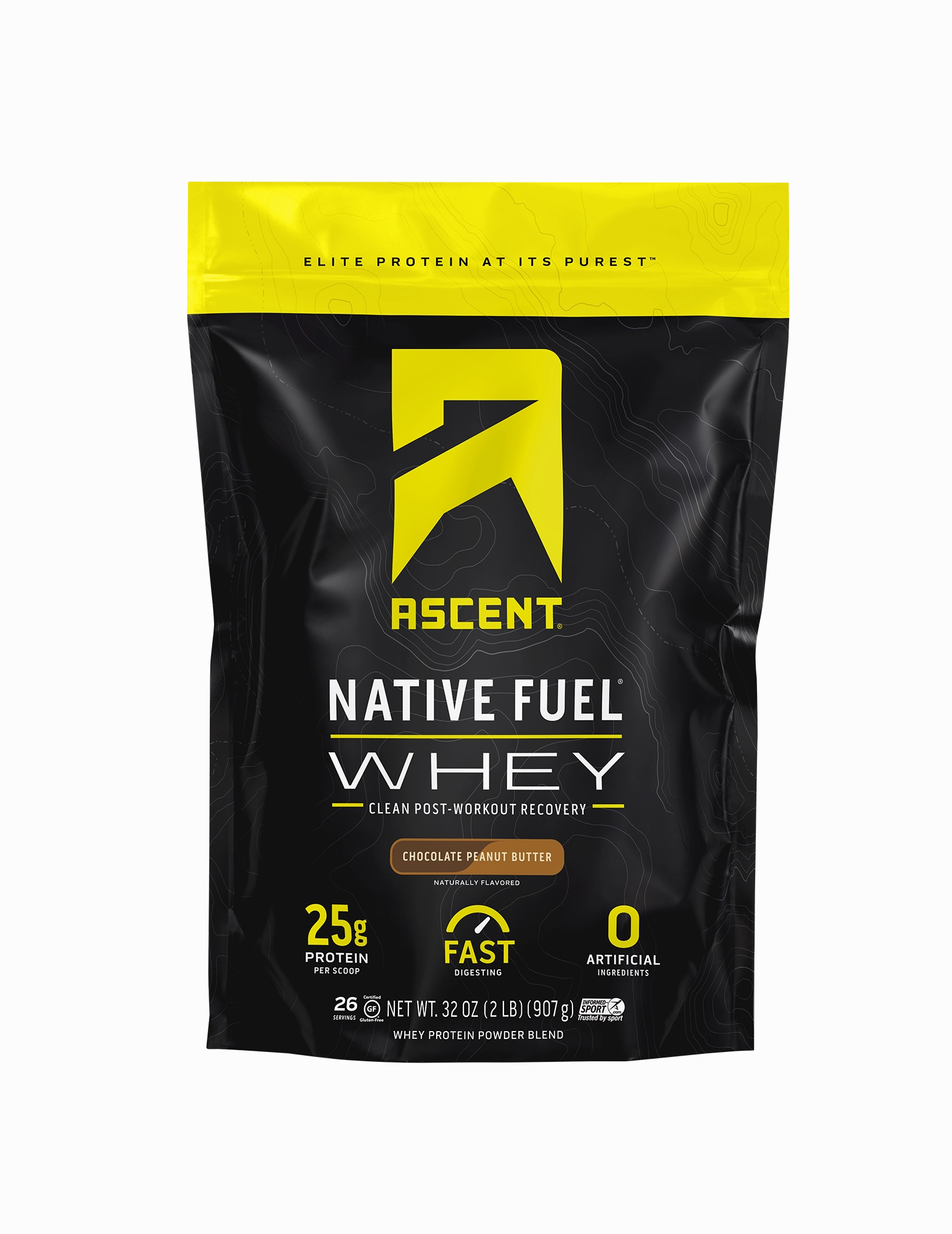 Ascent Native Fuel Whey Protein Powder - Chocolate Peanut Butter - 2lb.