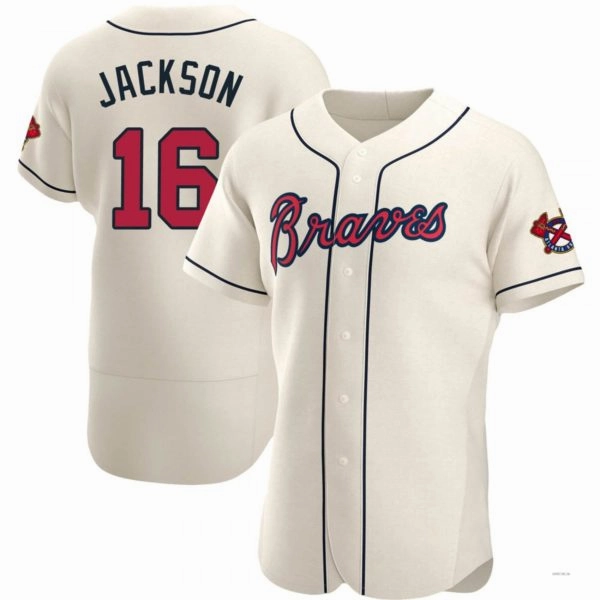 Atlanta Braves #16 Sonny Jackson Cream Alternate Jersey Stitches Baseball Jerseys