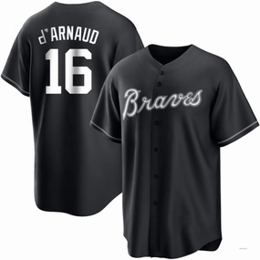 Atlanta Braves #16 Travis d?????Arnaud White Authentic 2022 All-Star Jersey Stitches Baseball Jerseys