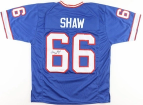 Billy Shaw Signed Buffalo Bills Jersey Inscr HOF 99 (JSA) 8??AFL All-Star Lineman
