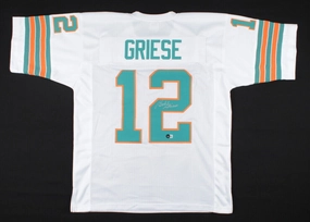 Bob Griese Signed Miami Dolphins Jersey (Beckett Hologram) 2Super Bowl Champion