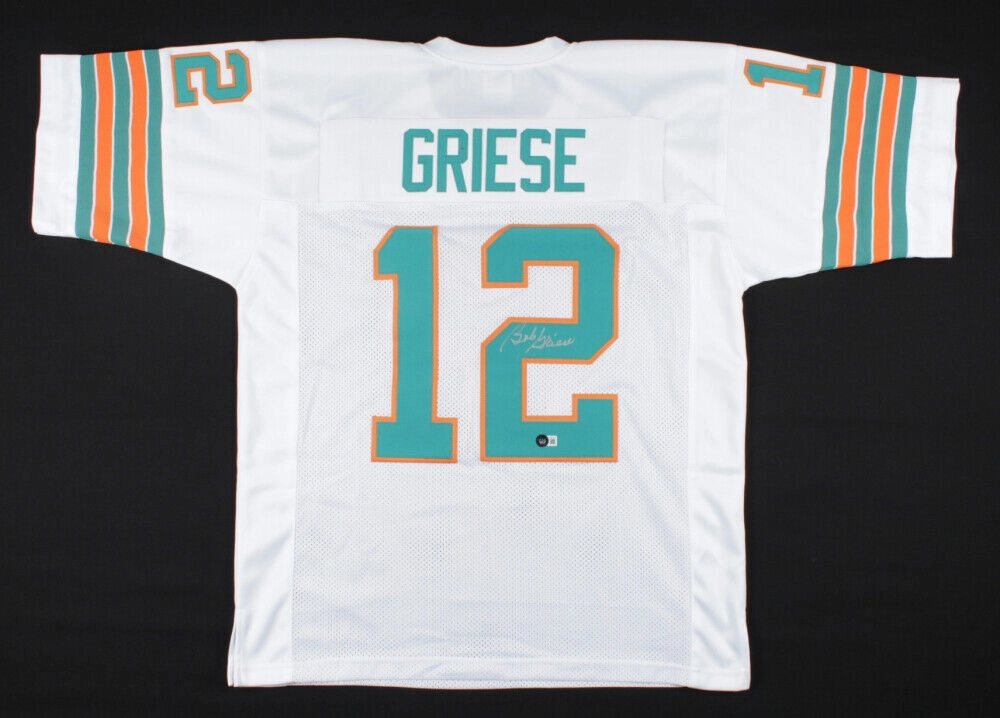 Bob Griese Signed Miami Dolphins Jersey (Beckett Hologram) 2Super Bowl Champion