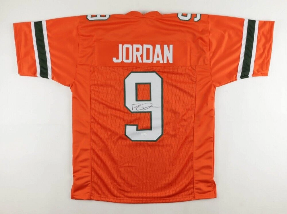 Brevin Jordan Signed Miami Hurricanes Jersey (JSA COA) Houston Texans T.E.