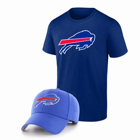 Buffalo Bills NFL Fan T-Shirt & Adjustable Hat Combo Pack