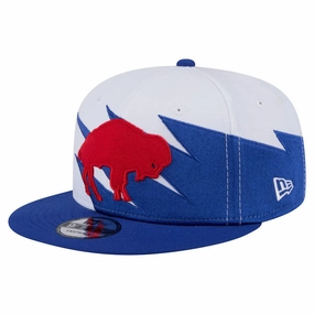 Buffalo Bills NFL New Era Throwback Jagged 9FiFTY Snapback Hat - Royal