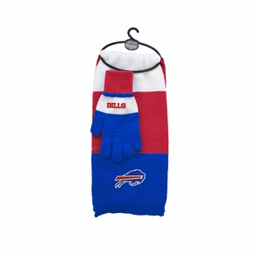 Buffalo Bills NFL Tri-Color Scarf & Glove Gift Set