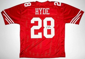 Carlos Hyde Signed San Francisco 49ers Jersey (JSA COA) Ohio State Running Back