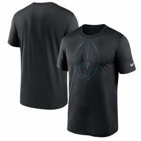 Carolina Panthers NFL UK Medium Nike Legend Icon Logo Performance T-Shirt -- Black