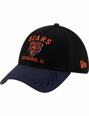 Chicago Bears New Era NFL 25 Draft 39THIRTY Stretch-Fit Hat - Black