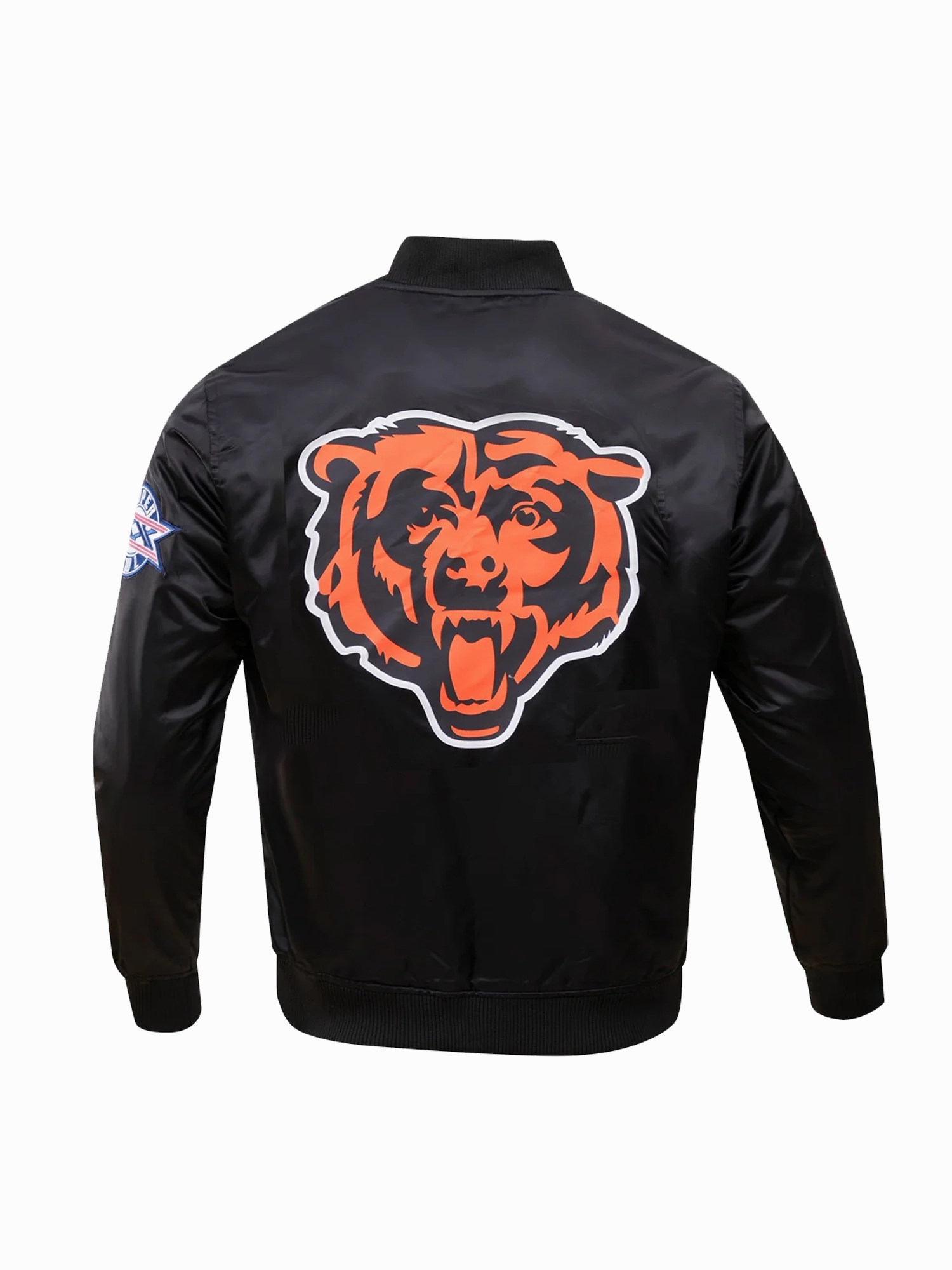 Chicago Bears Pro Standard NFL Team Classic Satin Button Jacket - Black