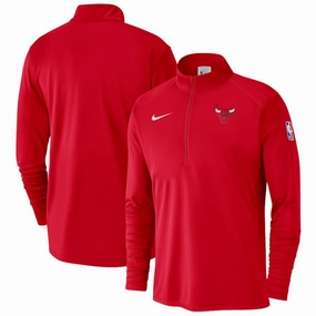 Chicago Bulls NBA Nike 2024/25 Courtside Performance Half-Zip Top - Red