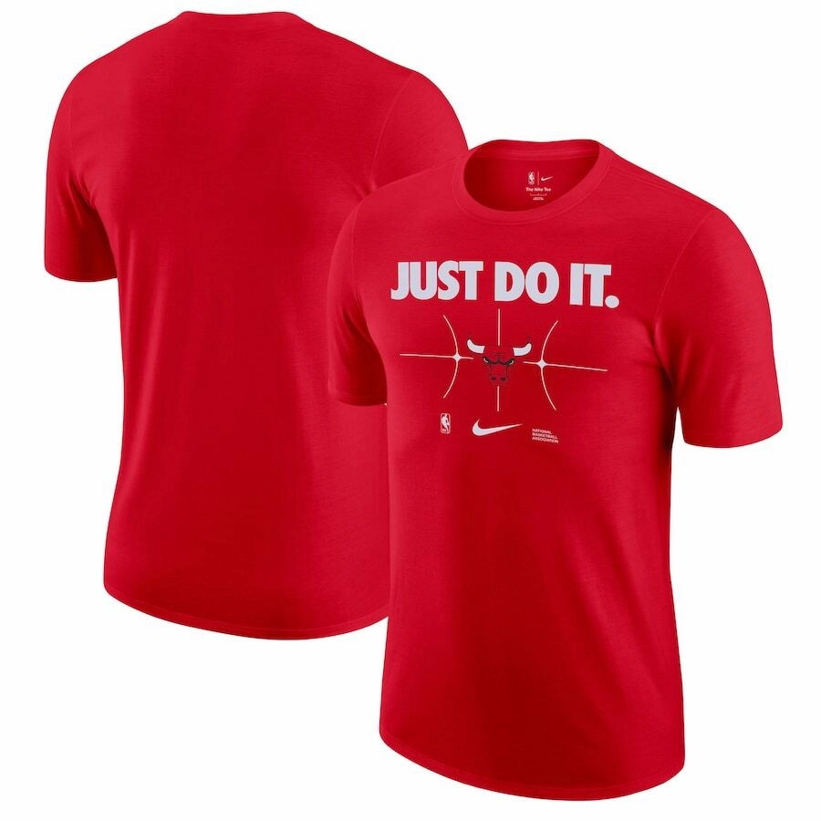Chicago Bulls NBA Nike Just Do It T-Shirt - Red