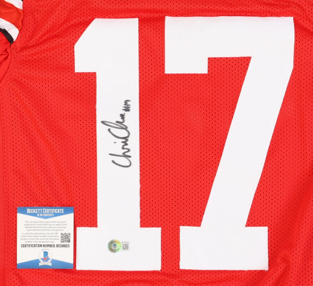 Chris Olave Signed Ohio State Buckeyes Jersey (Beckett COA) Frosh. / Soph. #17