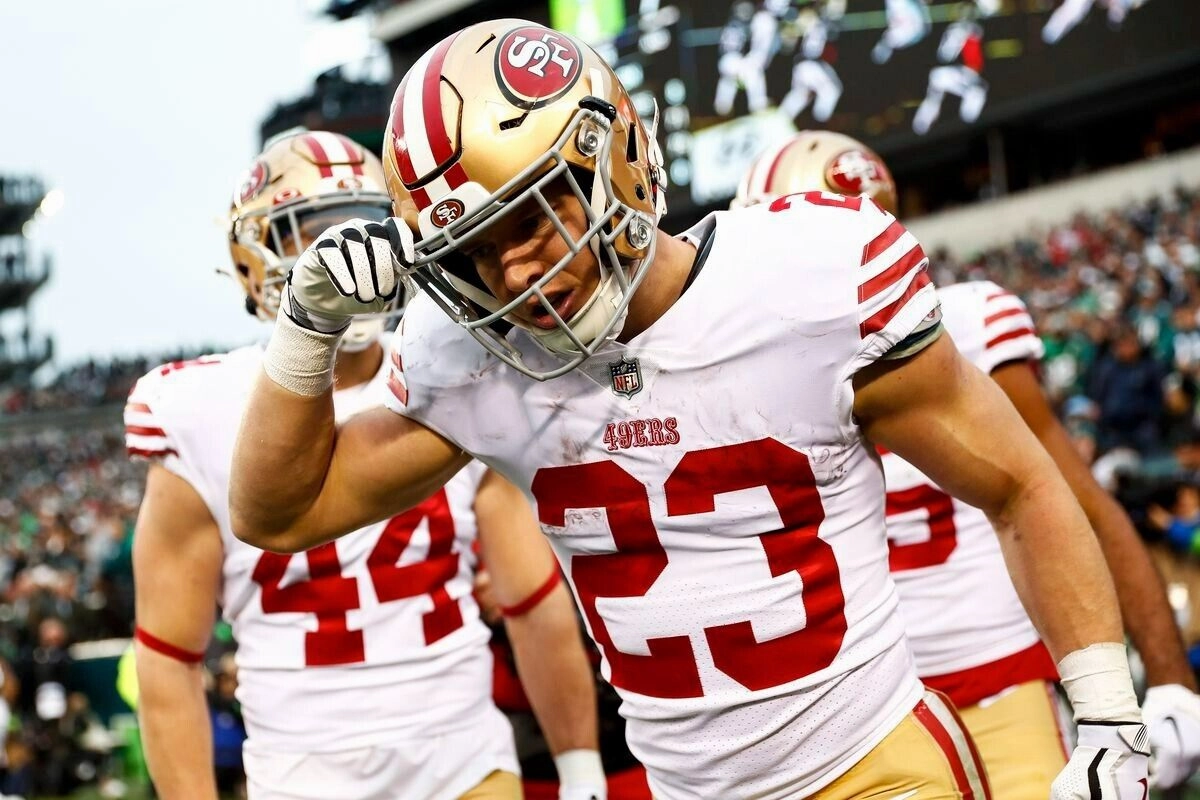 Christian McCaffrey Signed San Francisco 49ers Color Rush Jersey (JSA COA) R.B.
