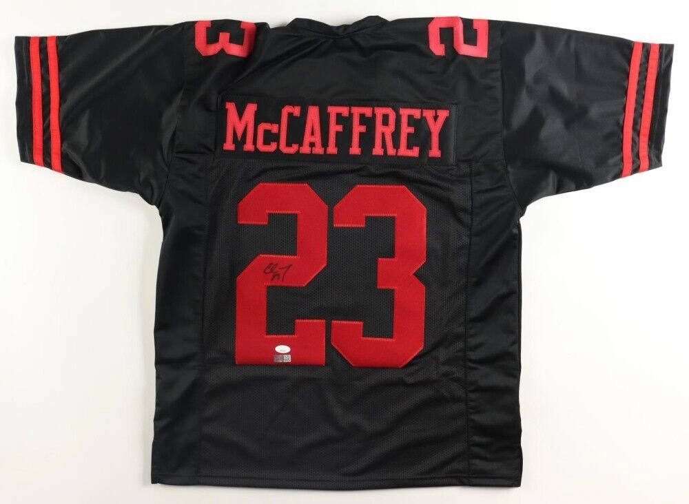 Christian McCaffrey Signed San Francisco 49ers Color Rush Jersey (JSA COA) R.B.
