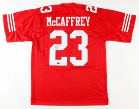 Christian McCaffrey Signed San Francisco 49ers Jersey (PIA) 2xPro Bowl Rnng Back
