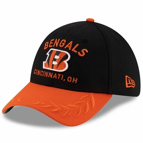 Cincinnati Bengals NFL New Era 2025 NFL Draft 39THIRTY Flex Hat - Black/Orange