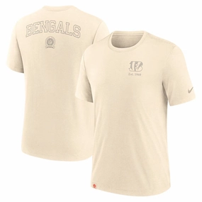 Cincinnati Bengals NFL Nike Glory Tri-Blend T-Shirt - Cream