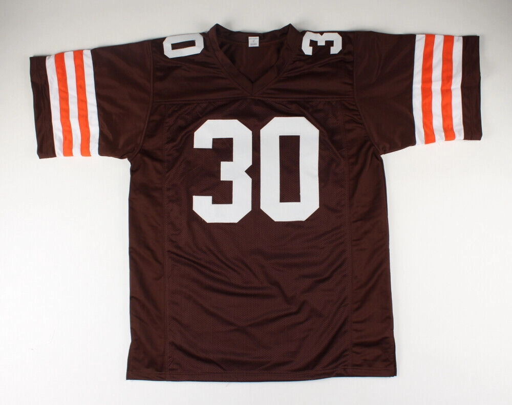 Cleo Miller Signed Browns Jersey (Beckett COA) Cleveland Full Back 1975 to 1982