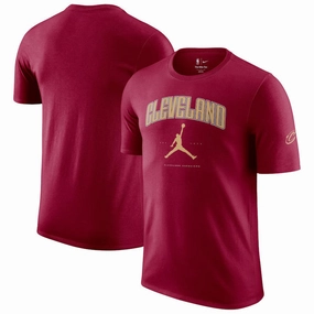Cleveland Cavaliers NBA Jordan Brand Unisex Essential Cities T-Shirt - Wine
