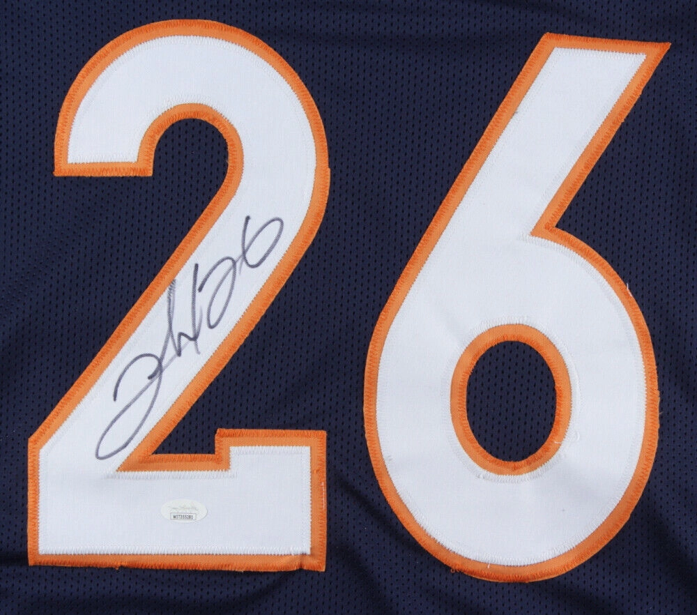 Clinton Portis Signed Denver Broncos Blue Jersey (JSA COA) 2Pro Bowl R.B.