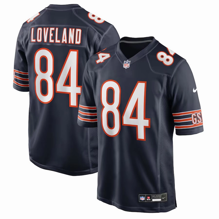 Colston Loveland NFL Chicago Bears Nike 2025 NFL Draft First Round Pick Game Jersey - Navy