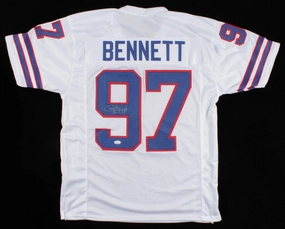 Cornelius Bennett Signed Buffalo Bills Jersey (JSA COA) Played in 5 Super Bowls