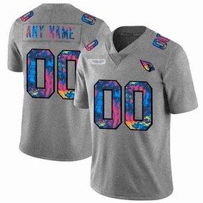Custom A.Cardinal Grey Crucial Catch Vapor Limited Stitched Football Jerseys