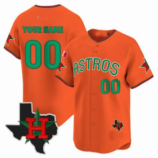 Custom Houston Astros Mexico Texas Patch Vapor Premier Limited V3 C All Stitched Baseball Jersey
