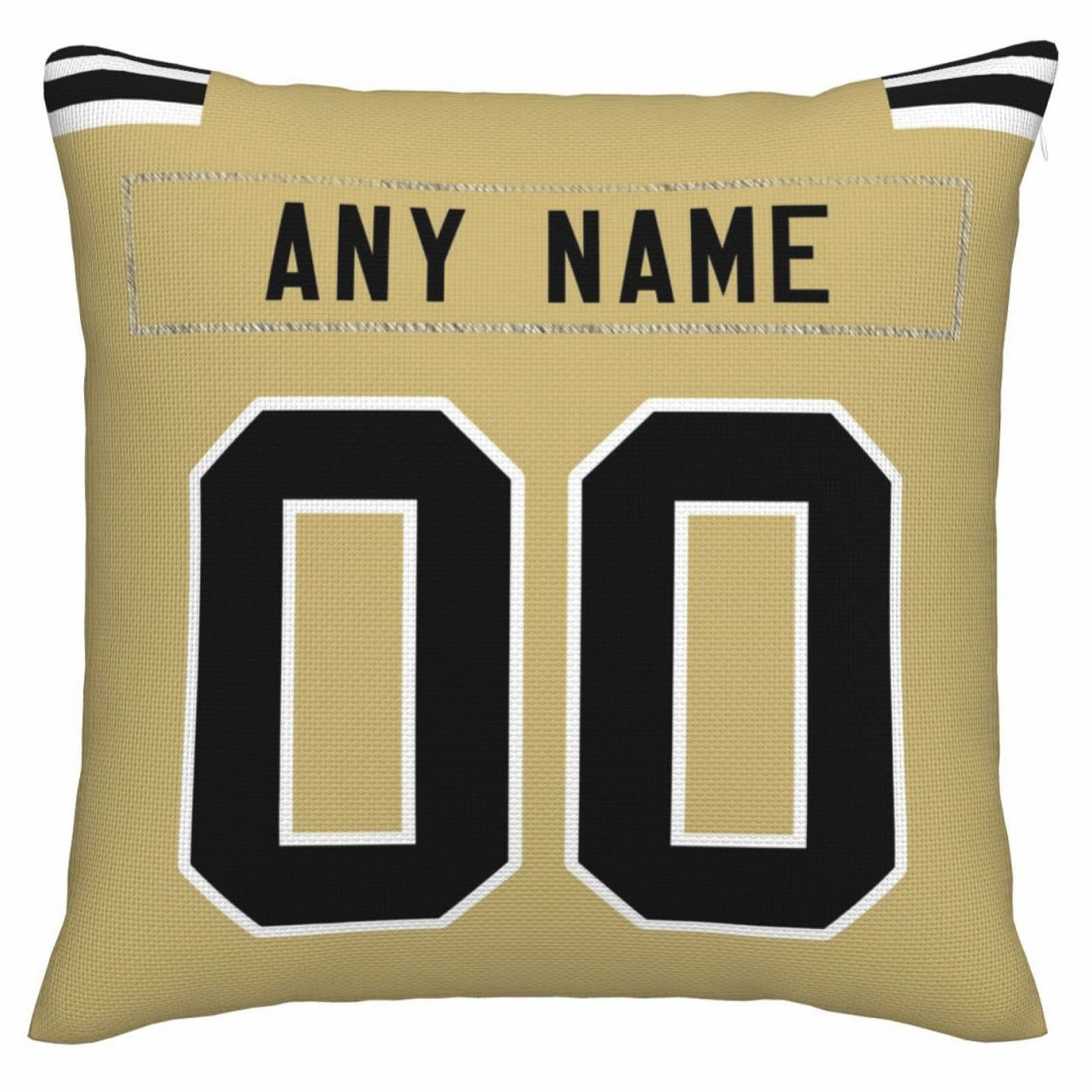 Custom NO.Saints Pillow Decorative Throw Pillow Case - Print Personalized Football Team Fans Name & Number Birthday Gift Football Pillows