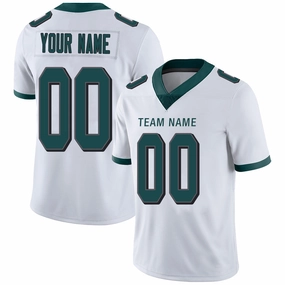 Custom P.Eagles Stitched American Football Jerseys Personalize Birthday Gifts White Jersey