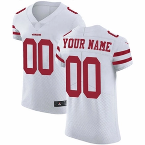 Custom SF.49ers White Vapor Untouchable Custom Elite Jersey Stitched American Football Jerseys