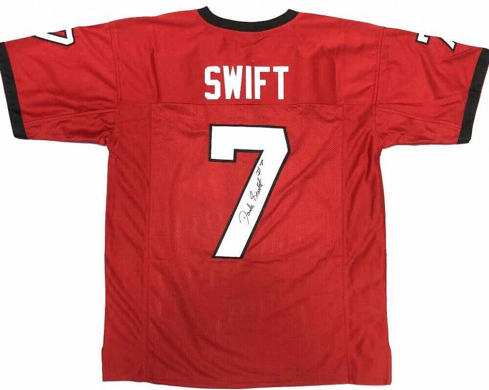 D'Andre Swift Signed Georgia Bulldogs Red Jersey (JSA Hologram) Jr Running Back