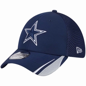 Dallas Cowboys NFL New Era Game Day Linear 39THIRTY Flex Hat - Navy