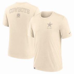 Dallas Cowboys NFL Nike Glory Tri-Blend T-Shirt - Cream