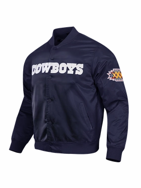 Dallas Cowboys Pro Standard NFL Team Classic Satin Button Jacket - Navy