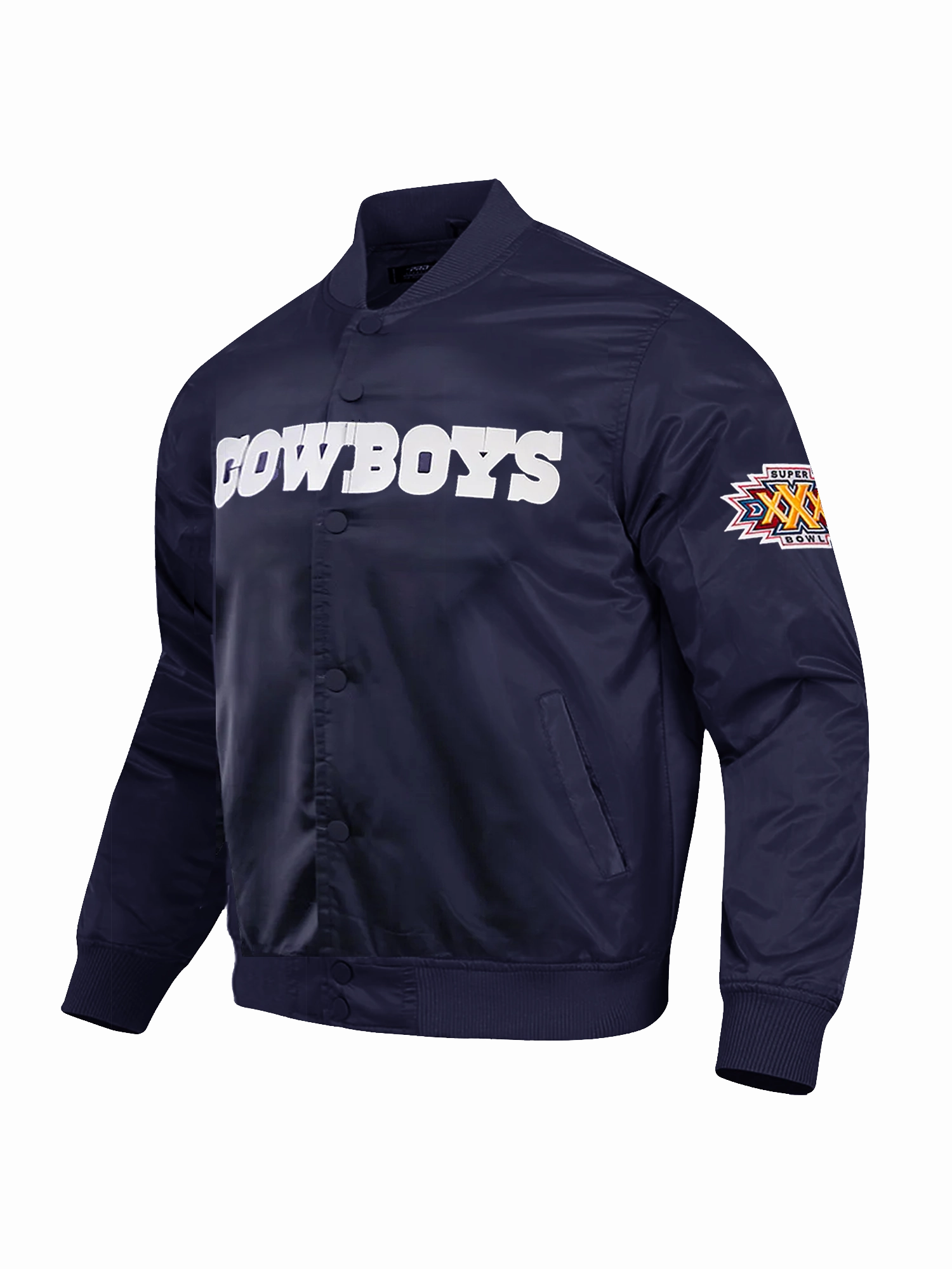 Dallas Cowboys Pro Standard NFL Team Classic Satin Button Jacket - Navy