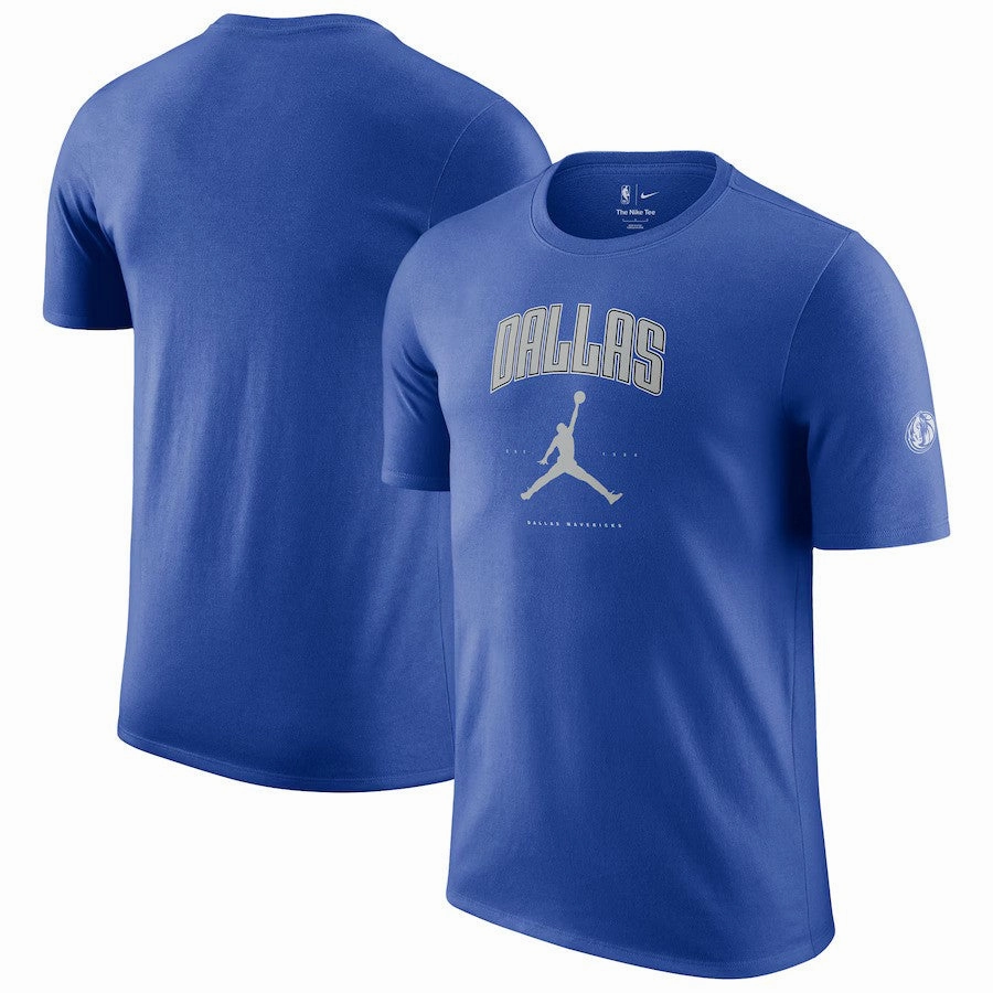 Dallas Mavericks NBA Jordan Brand Unisex Essential Cities T-Shirt - Blue