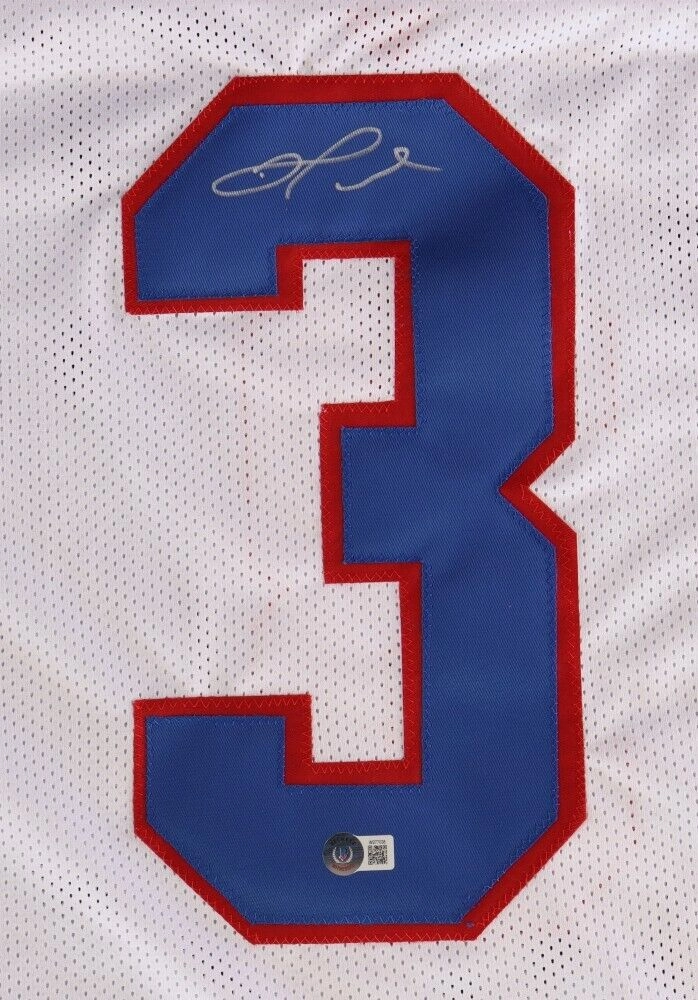 Damar Hamlin Signed Buffalo Bills Jersey (Beckett) 2021 6th Round Draft Pick D.B