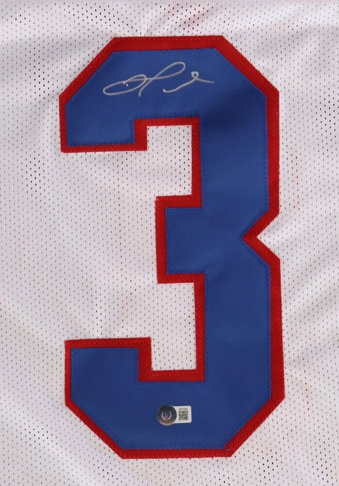 Damar Hamlin Signed Buffalo Bills Jersey (Beckett) 2021 6th Round Draft Pick D.B