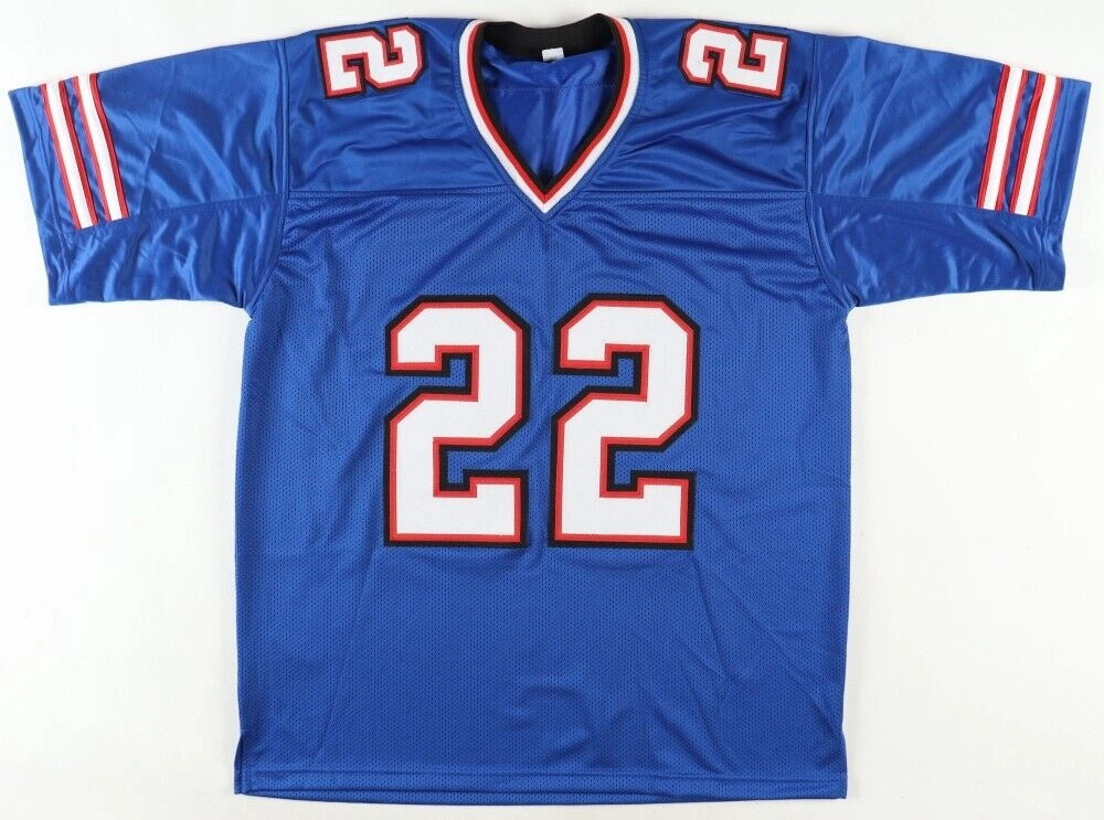 Damien Harris Signed Bills Jersey (Beckett) Buffalo's #1 Running Back 2023